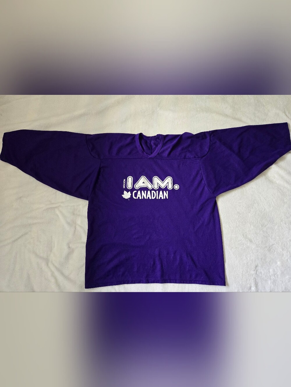 I AM Canadian Purple Men's Jersey Shirt